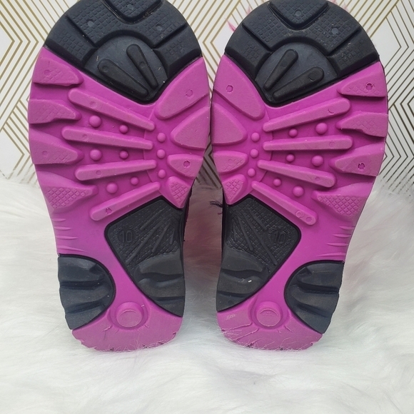 Kamik Winter Boots Girls Soze 10 Pink Fur Lined Snow‎ Winter Warm Grips Fuzzy. - Picture 11 of 12